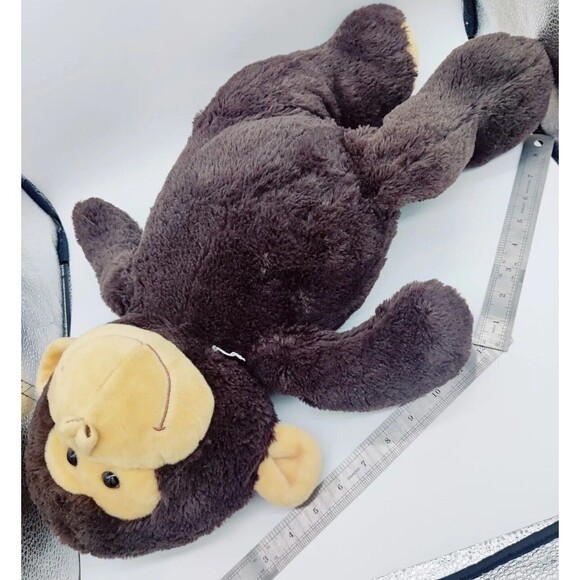 Vintage Hug Fun 21" Monkey Plush Animal Ape Chimp Gorilla Brown Stuffed Toy Big - Picture 7 of 7